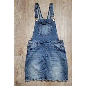 Kancan Lala overall mini skirt denim dress size Small